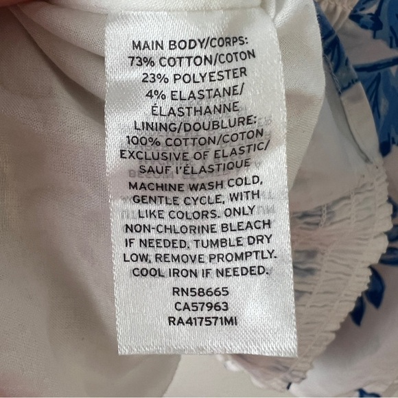 Rachel Parcell Smocked Puff Sleeve Floral Top - Picture 5 of 6